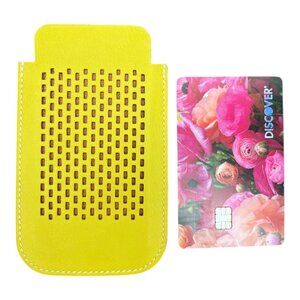Hermes Swift Chevre Calfskin Lemon Yellow Credit Card Drivers License Wallet